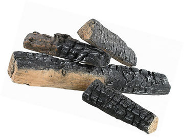 4 Stücke keramische Holz-zeichnet keramische Kamin-Klotz für Gas-Kamin GA-08 auf