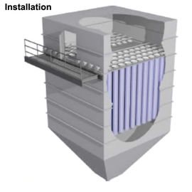 Filter CF1-1 der Hochleistungs-Aktivator-Heißgasfilter-hohen Temperatur