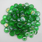Dekorativer grüner Kamin-Glasfelsen glänzend und glatte grüne Farbe